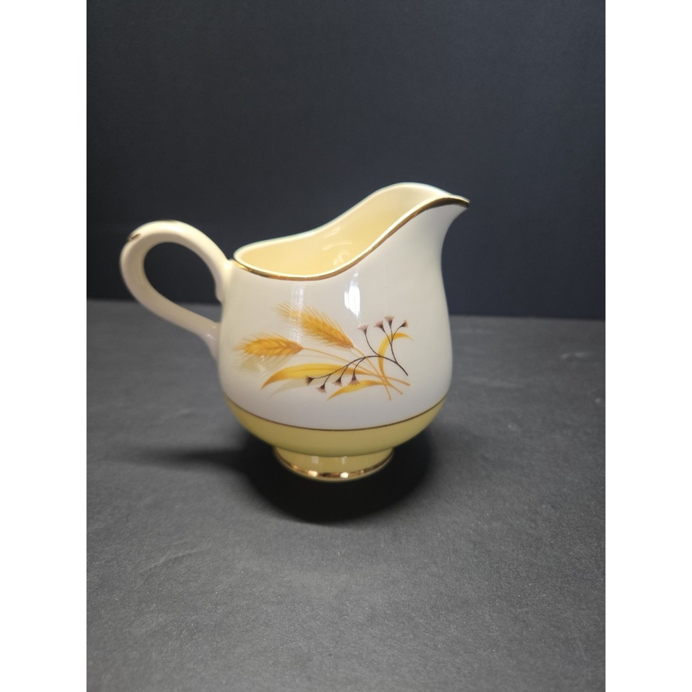 Vintage Century Service "Autumn Gold" Trim Creamer Wheat Pattern 22k Gold MCM